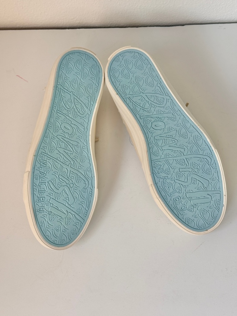 Blowfish NEW Malibu Beige Vivid Floral Embroidered Platform Slip-On Sneakers 8 - Picture 7 of 8